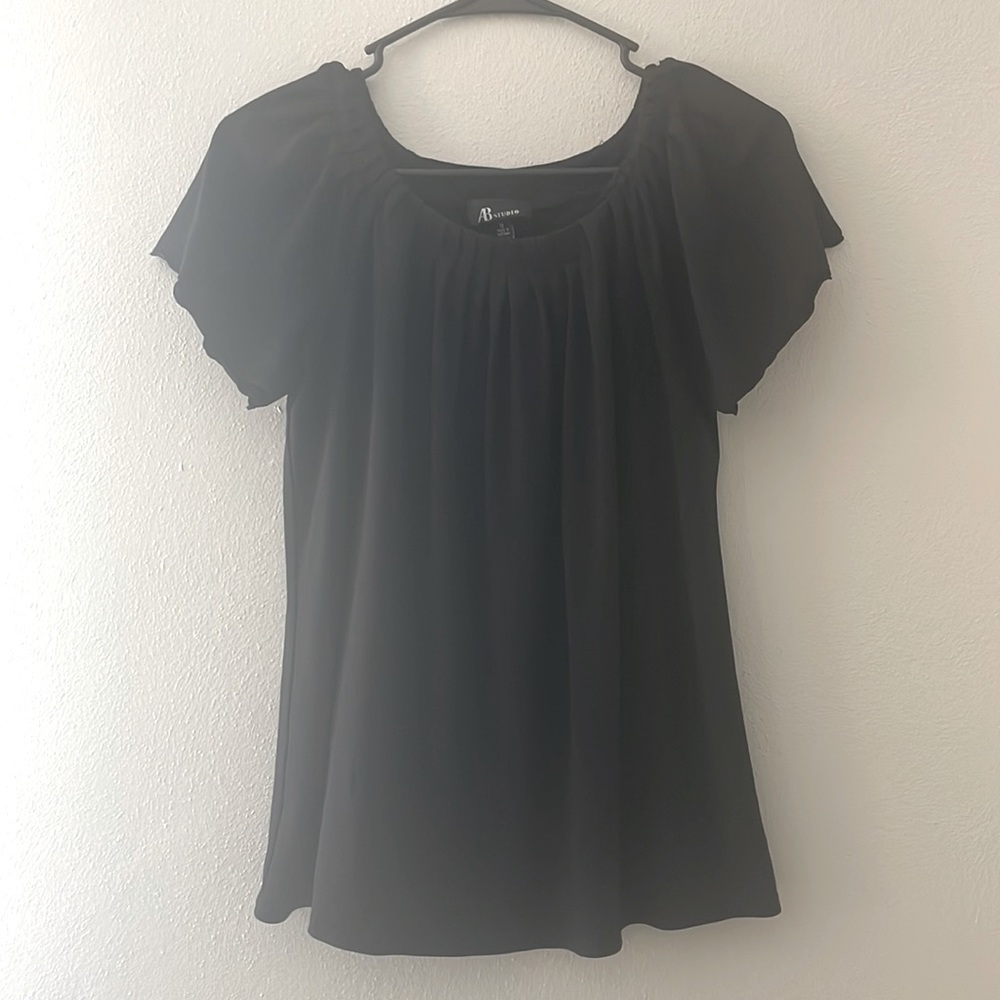 AB Studio Black Dress Blouse